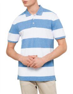 Men’s Block Stripe Polo