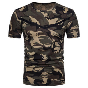 Men’s Camouflage Military Tactical O-neck Short Sleeve T Shirts