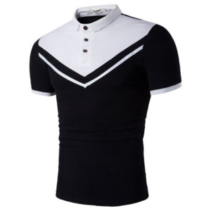 Mens Contrast Color Turn down Short Sleeve Golf Shirt Polo Shirts Manufacturer in Bangladesh