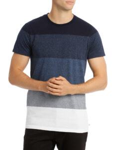 Mens Sahara Blocked Stripe Tee men