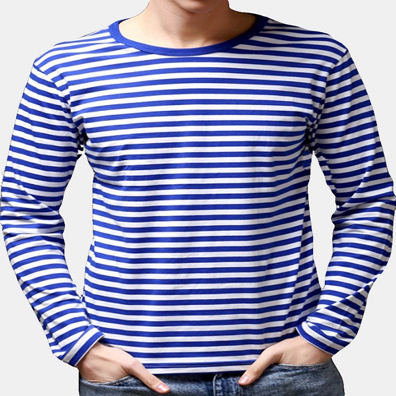 Men’s Sailor’s Striped Shirt Long-Sleeved T-shirt