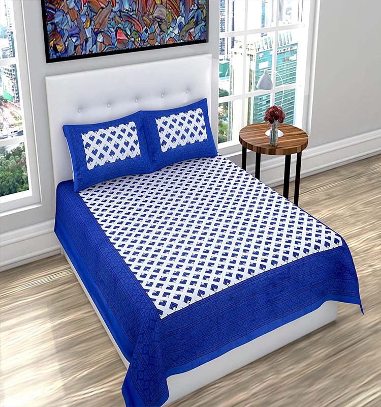 Queen Printed Flat Bedsheet