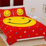 100 Cotton Cartoon Bedsheet 4 Cartoon Print Bed Sheet