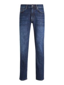 Regular Straight Jeans Dark Blue Rinse