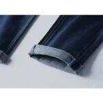 6 156 Loose Plus Size Casual Business Half Waist Jeans