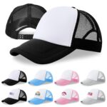 Polyester Mesh cap sublimation blank 5 Polyester Mesh Cap