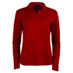 Womens Long Sleeve Quick Dry Polo T-Shirt