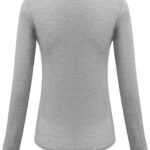 Casual Patchwork Long Sleeve Casual Ladies T-Shirts
