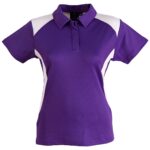 Womens Short Sleeve True Dry Contrast Polo Shirt