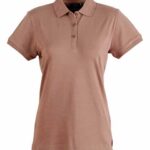 3 264 Women Poly Cotton Pique Dry Wear Knit Polo Shirt
