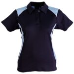 3 282 Womens Short Sleeve True Dry Contrast Polo Shirt