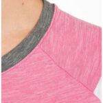 Ladies Cotton Striped Sleeve T‑shirt