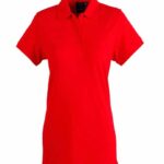 Womens Poly Cotton Pique Dry Wear Knit Polo Shirt