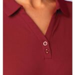 4 281 Womens Long Sleeve Quick Dry Polo T-Shirt