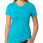 444 1 CVC Crew Neck Smart Ladies T-Shirts