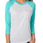 Tri-blend Unisex Sleeve Raglan Ladies T-Shirts