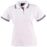6 211 Womens Contrast Trim True dry Polo Shirt