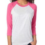 Tri-blend Unisex Sleeve Raglan Ladies T-Shirts