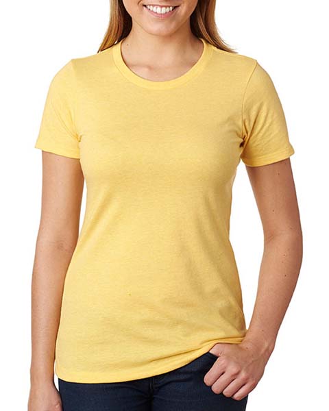 Ladies CVC Crew Neck Smart T-Shirts