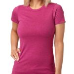 Ladies CVC Crew Neck Smart T-Shirts