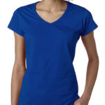 V Neck Fit Soft Ladies Junior T Shirt 3 V-Neck Fit Soft Ladies Junior T-Shirts