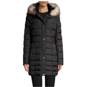 Women’s Faux-Fur Hooded Puffer Coat