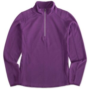 Ladies Quarter Zip Microfleece Pullover