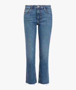 Women’s Cropped Straight Leg Mid Jeans