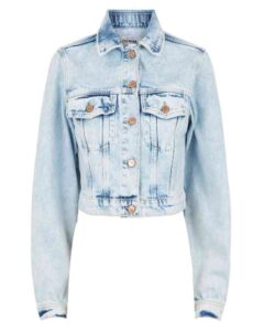 Women’s Blue Cropped Denim Jacket