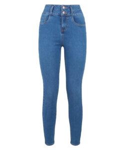 Women’s Bright Blue High Waist Skinny blue jean