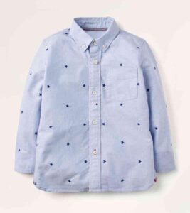 Boys Embroidered Oxford Shirt
