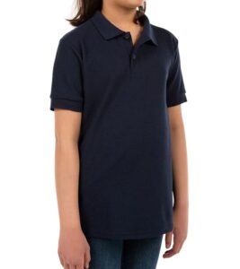 Girls Dry Blend Double Pique Polo