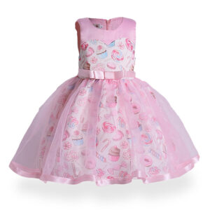 Girl’s Printed Tulle Dress