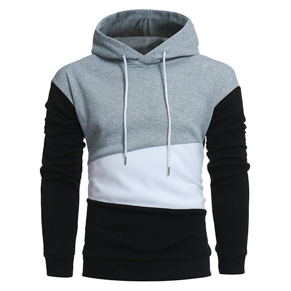 Men’s Assorted Colors Stitching Hoodie