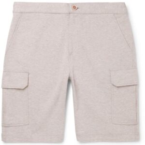 Men’s Mélange Cotton-Blend Jersey Cargo Shorts