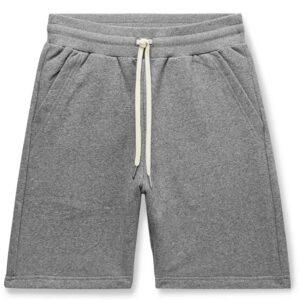 Men’s Mélange Loopback Cotton-Jersey Drawstring Shorts