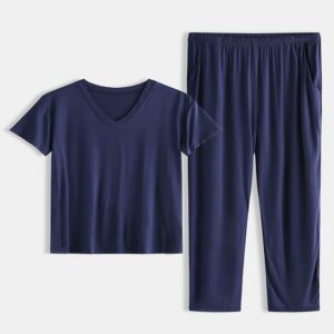 Men’s Modal Short Sleeve Pajamas Sets