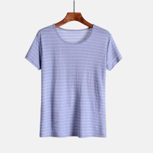 Men’s Stripe Short Sleeve O Neck Loungewear