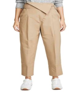 Women’s Belted Overlap Trousers