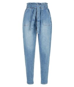 Women’s Blue High Tie Waist jeans