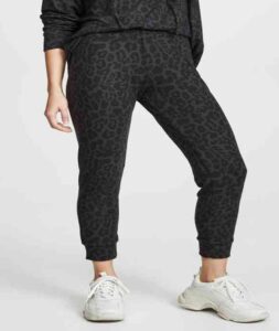 Womens Brushed Leopard Sweatpants pant and trouser