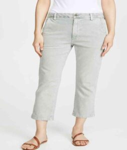 Women’s Easy Relaxed Crop Straight Trousers