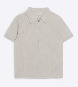 One Textured Polo Shirt