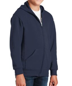 Boys 50% Cotton 50% Polyester Zip Hoodie