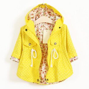 Girl Spring Autumn Toddler Jackets Coats Hooded Windbreaker