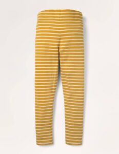 Girls Fun Leggings – Honeycomb Yellow Ivory