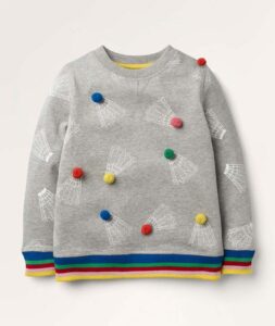 Girl’s Pom Sweatshirt