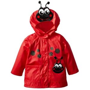 Kids Boys Girls Cute Frog Raincoat Hooded Waterproof Windproof Jacket
